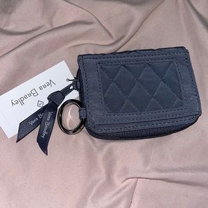 NWT Vera Bradley Zip Around Gray Wallet